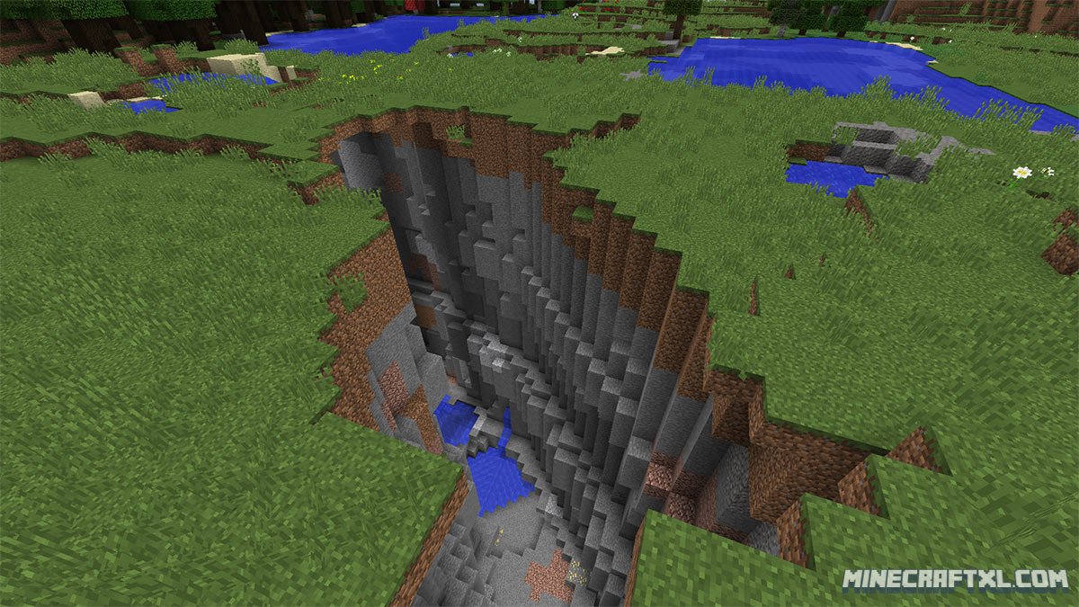Awesome Gold Ravine Seed for Minecraft 1.8 1111