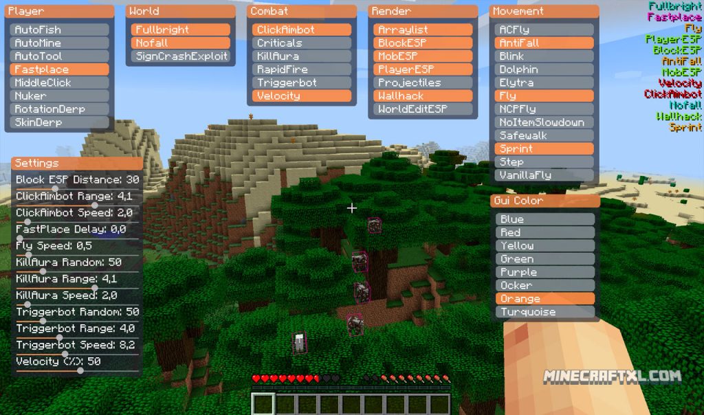 obscure minecraft 1.8.9 hack client