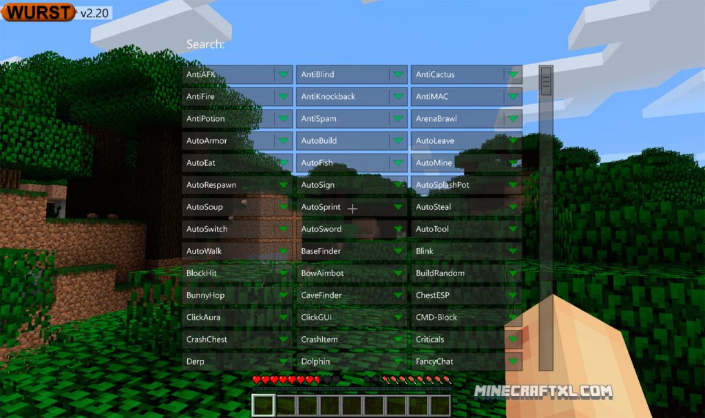 minecraft nuker hacked client 1.8.9 with optifine